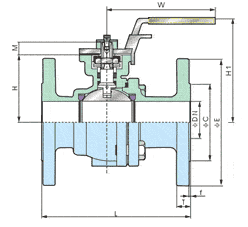 高平臺浮動球閥（DIN系列） 