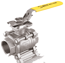 三片式高平臺螺紋球閥 